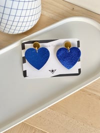 Image 6 of Boucles d’oreilles COEUR DE CUIR