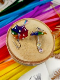 Image 8 of Kolczyki Tęczowe parasolki 