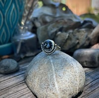 Image 2 of Snowflake obsidian ring - size 6