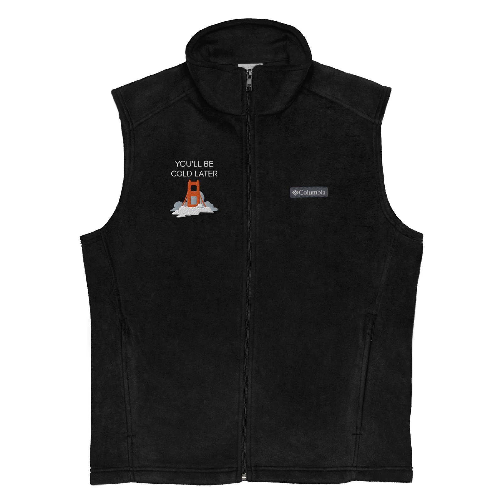 GG BRIDGE - Men's Columbia fleece vest | YOU'LL BE COLD LATER