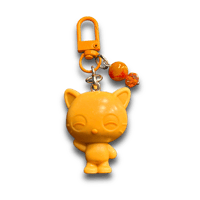 Orange Cat Keychain 