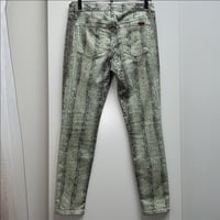 Image 4 of JOE’S JEANS light green snake print crop skinny jeans
