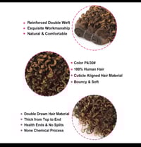 Image 2 of Raw Human Hair Super Double Drawn Quality  Sdd PIXIE CURLS Bundles 4/30 