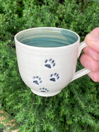 Image 4 of Paw print small mug
