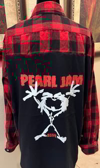 Vintage Red/Black Flannel Shirt Pearl Jam