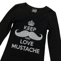 Image 2 of love_mustache long sleeve M