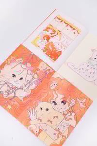 Image 2 of Girl and Meow -  Risograph Manga / Illustration Zine  copy