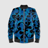 Velvet Lux Print Bomber Jacket