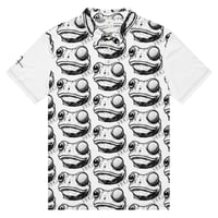 Image 1 of Men's All-Over Print Slim Fit Polo Shirt