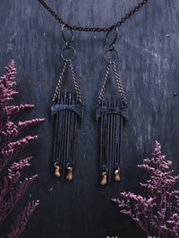 Image 3 of black gate hangers (can be earrings for non-sensitive ears)