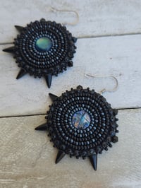 Image 2 of Black Abalone earrings 