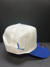 Image 2 of Get Faded straight razor blue & white hat 