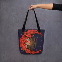 Image 2 of Moon Face Tote bag