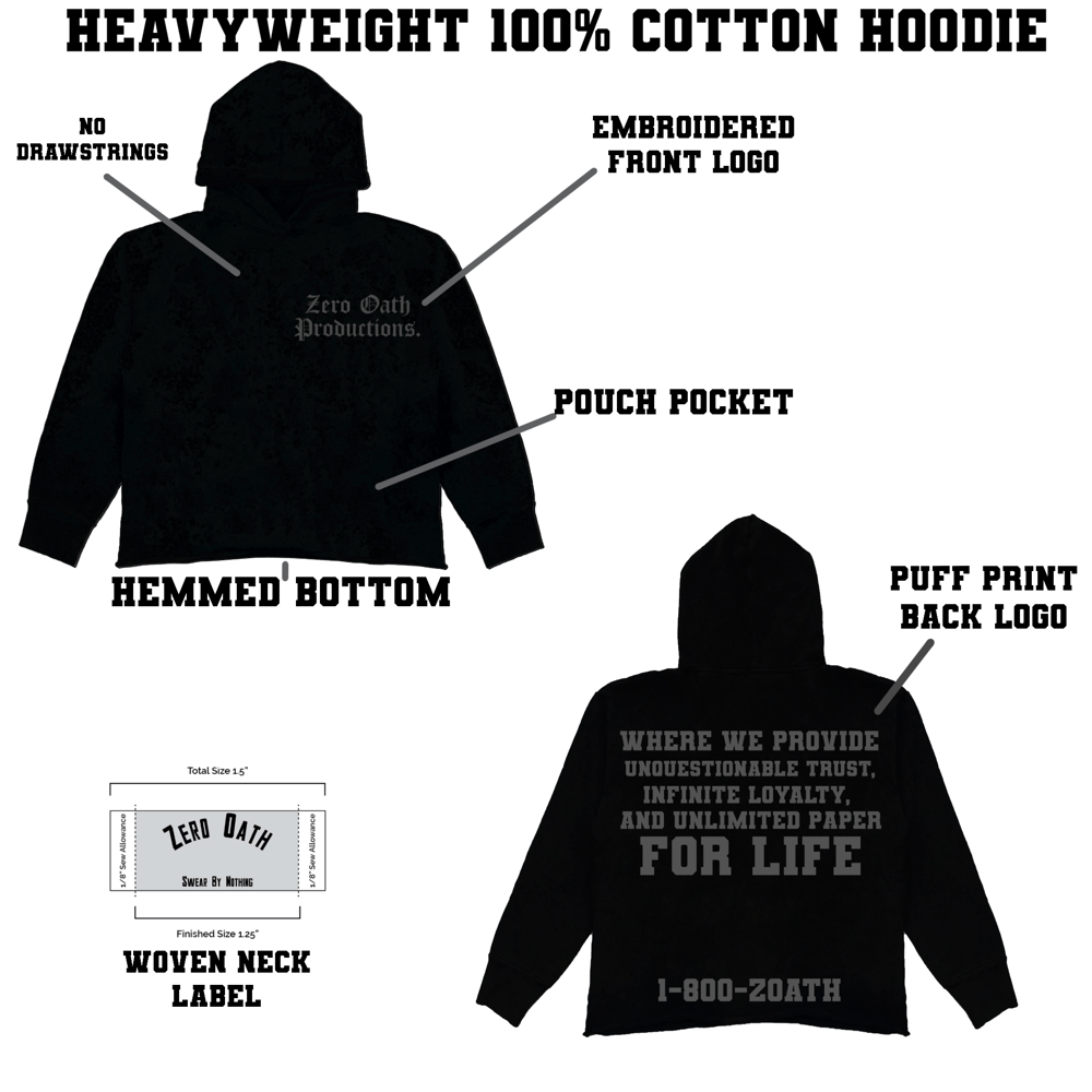 1-800-ZOATH Hoodie (Black)