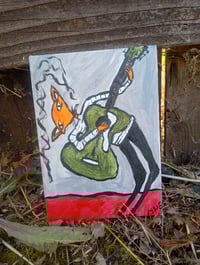Image 2 of Fox Playing Green Guitar 