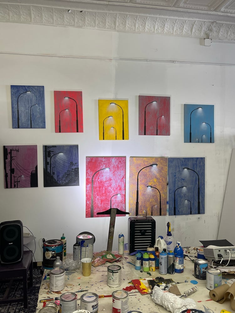 City lights. In time. 