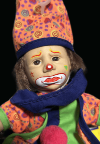 Image 3 of Pouty Clown Baby Doll