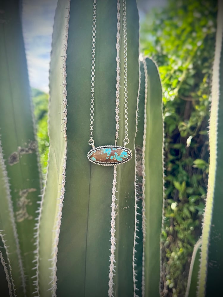 Image of Mine #8 Turquoise Bar necklace (3)