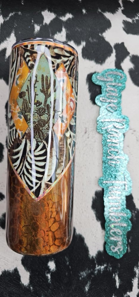 Image of 20 oz V split copper cactus