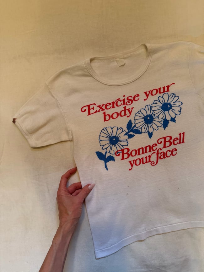 70s Bonne Bell makeup brand baby tee tshirt 