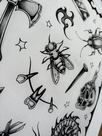 Image 4 of Spooky Flash Sheet (black and grey) 