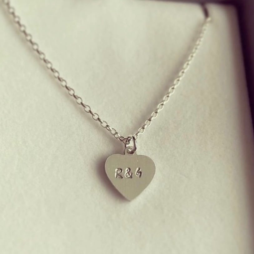 Image of Sterling Silver Heart Necklace 