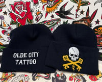 Image 1 of 2 Sided Embroidered Beanie