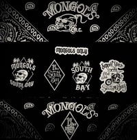 Image 1 of MONGOLS EMBROIDERED BANDANAS 