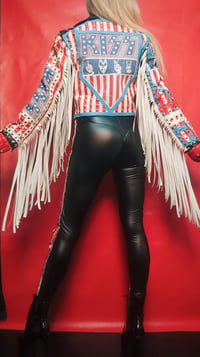 Image 4 of KISS PSYCHO CIRCUS FRINGED JACKET