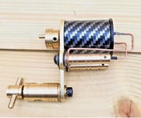 Image 4 of custom handmade rotary direct drive brass tattoo machine 