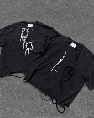 Image of IMPLY x ÒLĮNE - Ten Of Swòrds T-Shirt (Black)