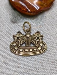 Image 1 of Bronze Viking Longship Pendant 