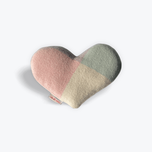 Image of SMALL Heart shaped - Pale Pink, Green and Cream