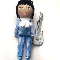 Image 2 of Prince hand made doll and guitar