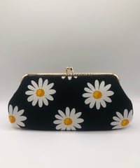 Image 1 of Black Daisy Slim Purse