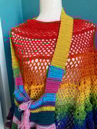 Image 3 of Handmade Crochet Bohemian Bag