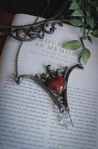 Image 1 of Bones and carnelian necklace