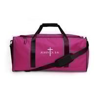 Image 1 of John 3:16 Duffle Bag Pink