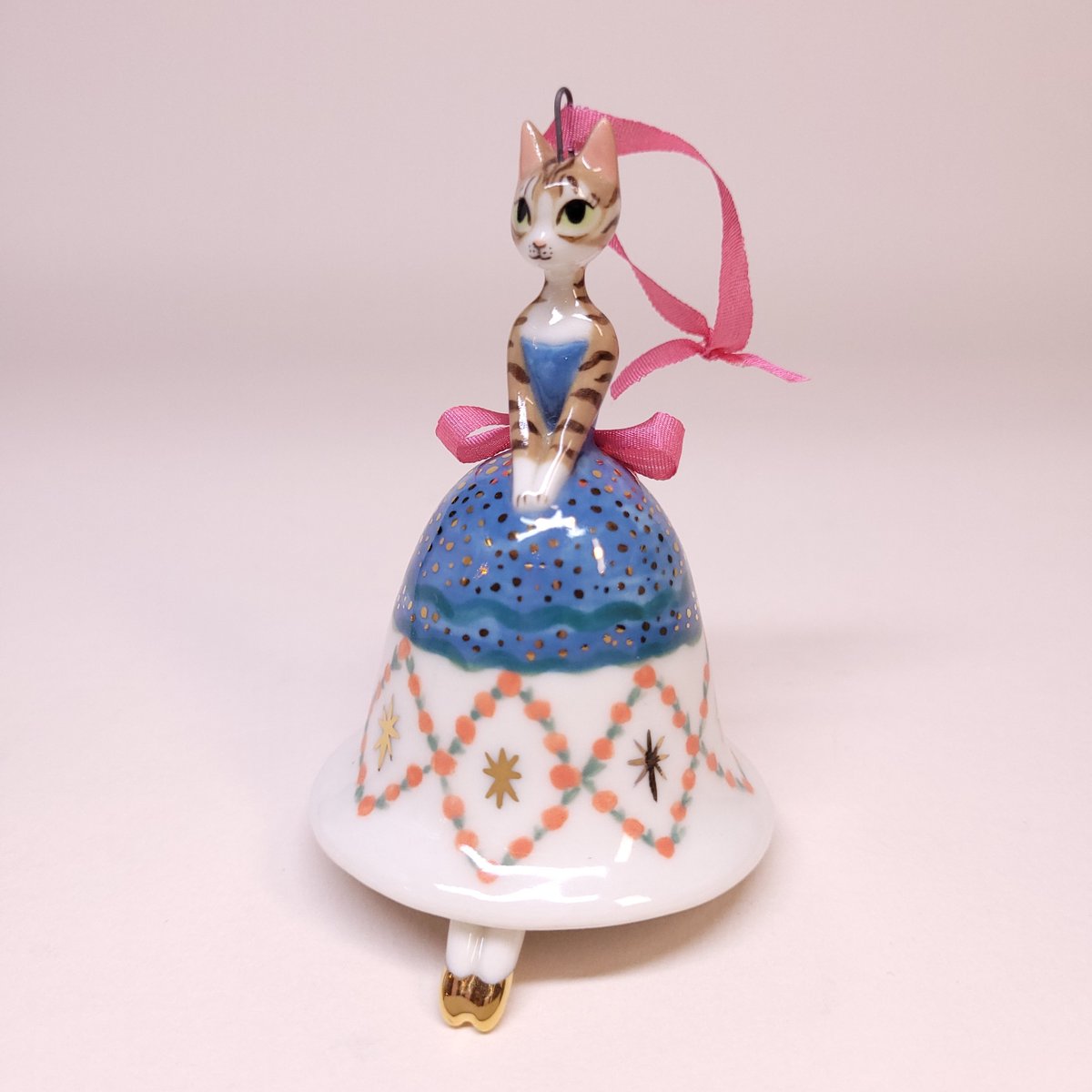 Image of North Star Porcelain Christmas Bell