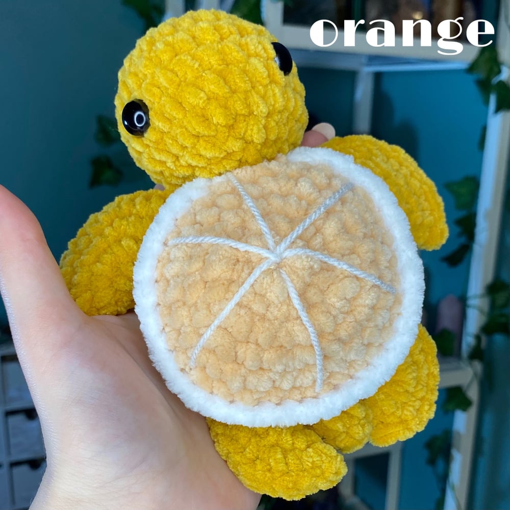 Image of Crochet Fruit Turtle (6 options)