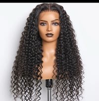 Image 1 of Konfident Wave180% Density HD 13x4 Full Frontal Lace Wig Deep Wave
