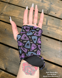 Image 25 of Ready To Ship Silk Lined Fingerless Gloves Size Medium (Style Slouch Mini)