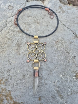 Bullet casings and crystal necklace  copy