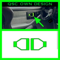 Image 2 of X2 82-92 Chevrolet Camaro Interior Handle Sticker Overlays