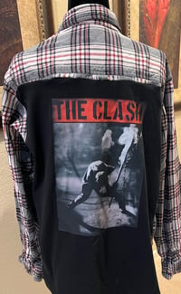 Vintage Black/Red/White Flannel Shirt The Clash