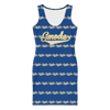 Gmode Print Blue  Sew Dress