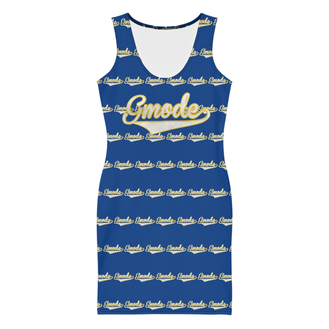 Gmode Print Blue  Sew Dress