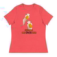 Image 2 of Women's Relaxed T-Shirt, Productive Duck Funny Tee