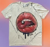 Image 1 of “8 BALL” HAND PAINTED T-SHIRT LARGE