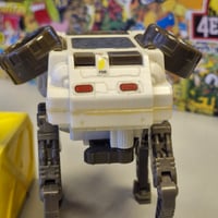 Image 2 of Starcom Battle Crane with Figure & Cargo Crate Vintage 80s Space Toy